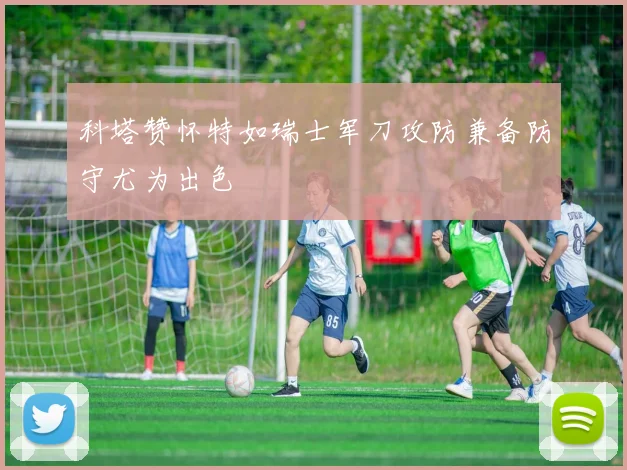 科塔赞怀特如瑞士军刀攻防兼备防守尤为出色